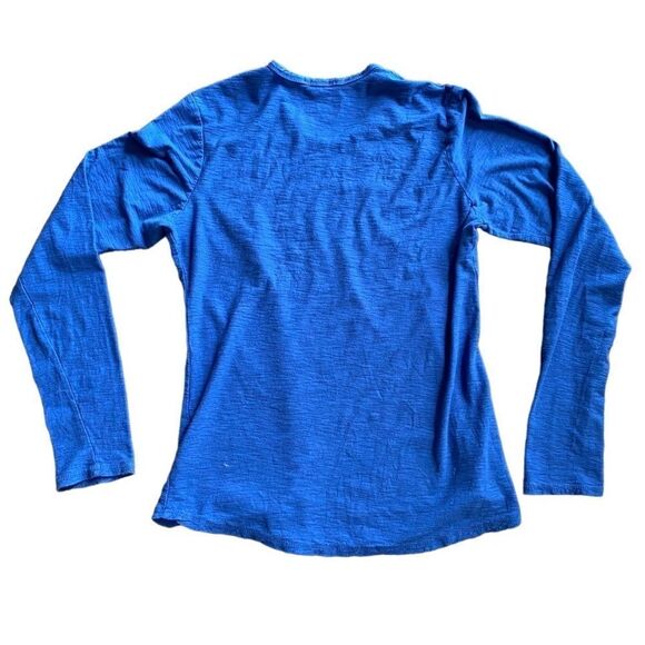 JAMES PERSE Standard Long Sleeve Crew Neck Top Tee Shirt Blue Large 3 - Picture 4 of 6